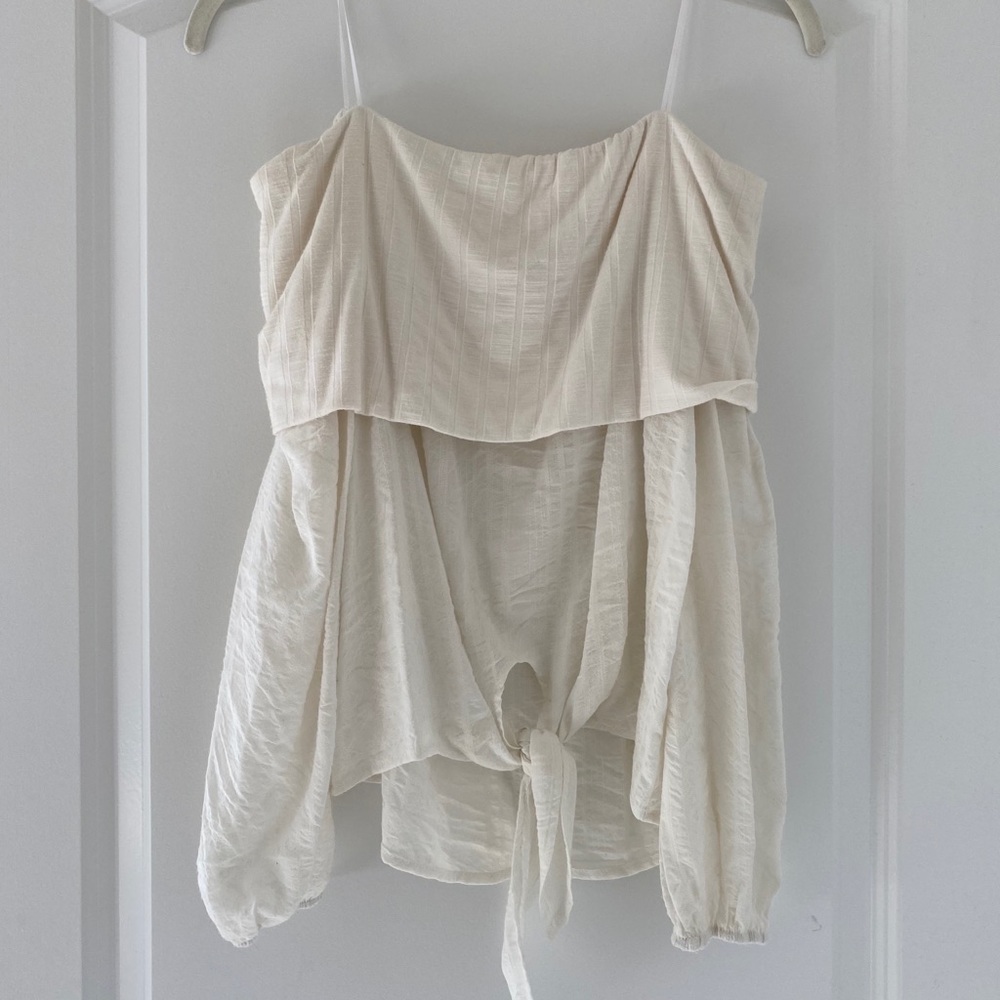 White Off the Shoulder Top